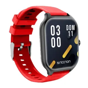 SMARTWATCH NSW-101 2.01  IP67 BT 5.0 APP FITPRO BAT 180 mAH MIDE CALORIAS FC CON VIBRACIÓN MULTIMEDIA FUNCIÓN BUSCAR Y FOTOS A DISTANCIA NEGRO/ROJO -