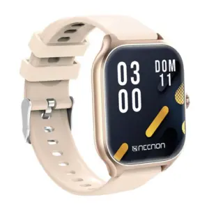 SMARTWATCH NSW-101 2.01  IP67 BT 5.0 APP FITPRO BAT 180 mAH MIDE CALORIAS FC CON VIBRACIÓN MULTIMEDIA FUNCIÓN BUSCAR Y FOTOS A DISTANCIA BEIGE/DORADO -