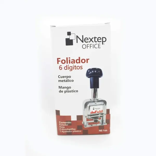 Foliador Nextep Acero 6 Dígitos  NE-166 -