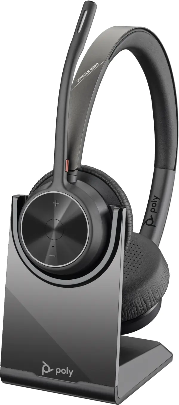 Poly Voyager 4320 - USB-A, Binaural, incluye base de carga