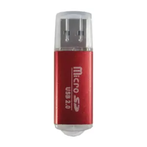 Lectores de Memorias BROBOTIX 345673R - 480 Mbit/s, Rojo, USB 2.0