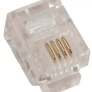 Plug RJ11 BROBOTIX 170301 - RJ11, Transparente