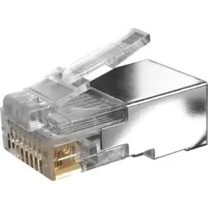 Plugs CAT6 R45 50 piezas BROBOTIX 177077-50 - Transparente Blindado