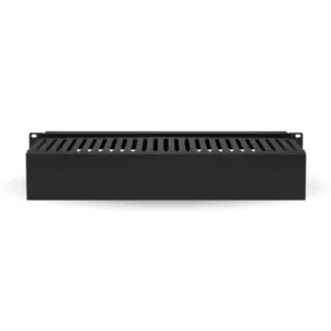 Organizador Metálico Horizontal de 2U BROBOTIX 830878 - Negro, Acero, 2U