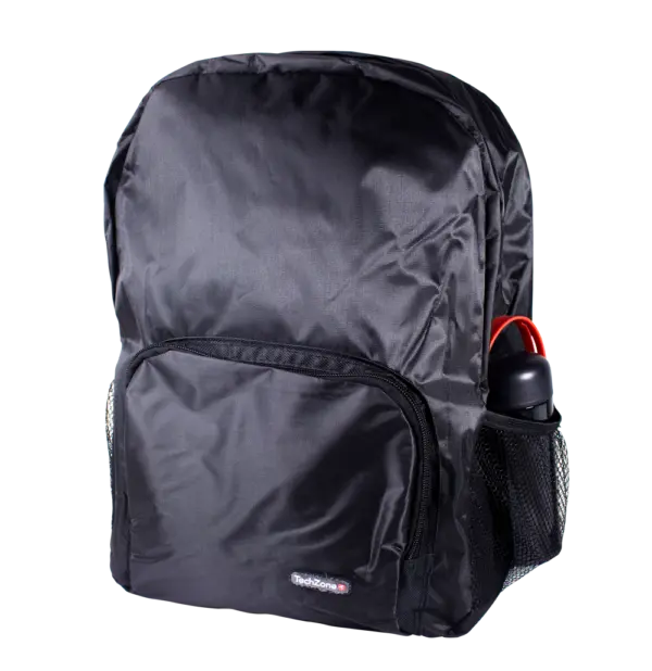 Back pack TechZone Basic - capacidad de 15.6, confeccionado en Nylon. Color negro.