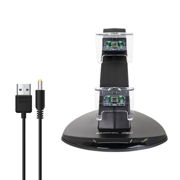 Immortal Cargador dual Xbox one carga 2Hrs - led indicador 180x140x160mm, 1 año de garantía