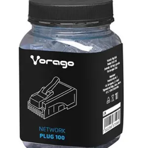 Plugs de Red VORAGO PLUG-100 - RJ-45, Transparente, CAT 5e