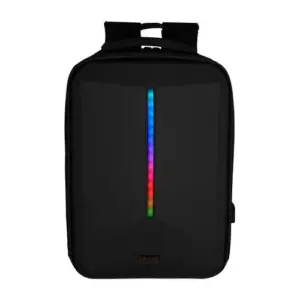MOCHILA START THE GAME BP-500 LUZ RGB CONFIGURABLE APP 15.6 PULGADAS USB -
