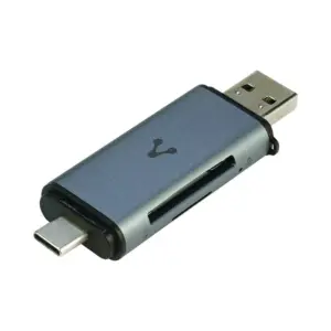 LECTOR DE MEMORIAS VORAGO CR-350 SD/MICRO SD USB 3.0 y TIPO C OTG -