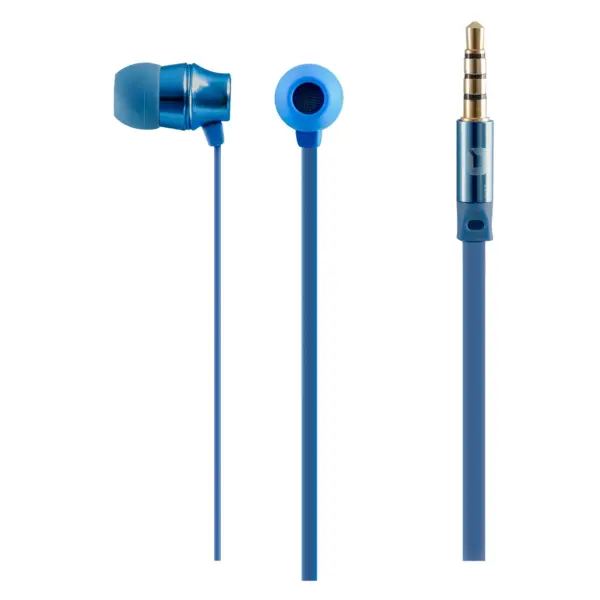 Audífonos Mobifree METALIC - Azul, Alámbrico, 1.2 m