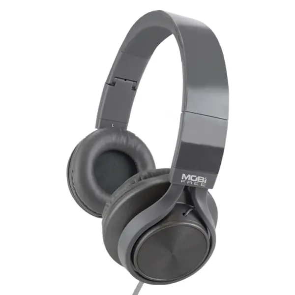Audífonos Mobifree MB-02012 - Diadema, Gris, Alámbrico