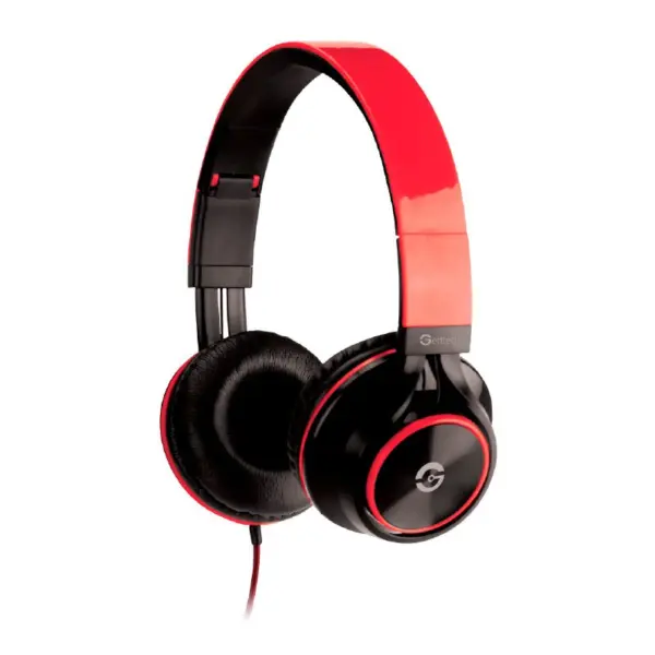 Audífonos GETTTECH GH-3100R - Rojo, Alámbrico, 1.2 m