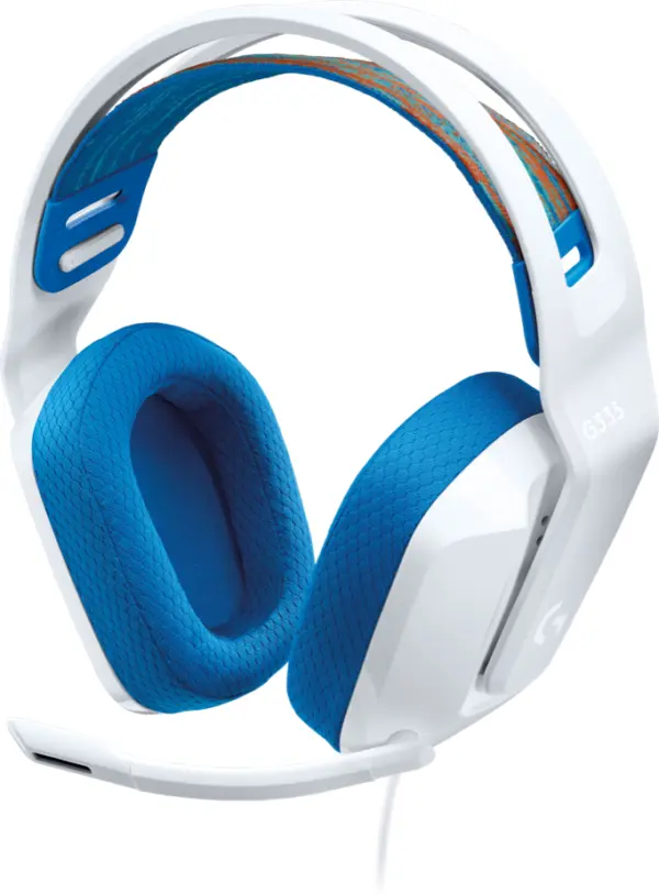 Diademas LOGITECH G335 - Diadema, Blanco/Azul
