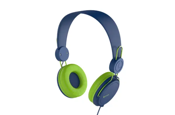Diadema Naceb Technology NA-0313A - Diadema, Azul con verde, 1.2 m