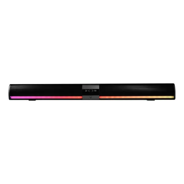 BARRA DE SONIDO PORTATIL VORAGO BSP-450 BT/TF/AUX 3.5MM/USB/COAXIAL RGB TIPOC 2x5W RMS CONTROL REMOTO  -