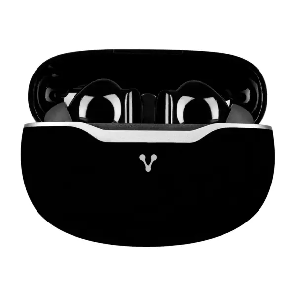 AUDIFONOS VORAGO ESB-450 BLUETOOTH 5.3 18 HORAS DE REPROCCION CONTROLES TACTILES MANOS LINRES Y APLICACIÓN PARA CONFIGURACION COLOR NEGRO -