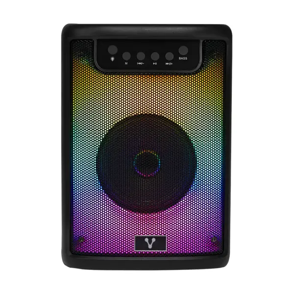 MINI BAFLE VORAGO KSP-205 NEGRO 4 10WATTS RMS / RECARGABLE / TWS BT 4HRS CARGA USB TIPO C -