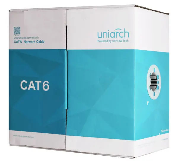 Cableado UTP UNIARCH CAB-6-CCA - 100 m, Cat6, Gris, Cableado por UTP, Interior
