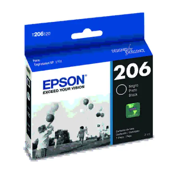 Cartucho EPSON T206120-AL - Negro, Epson, Cartucho