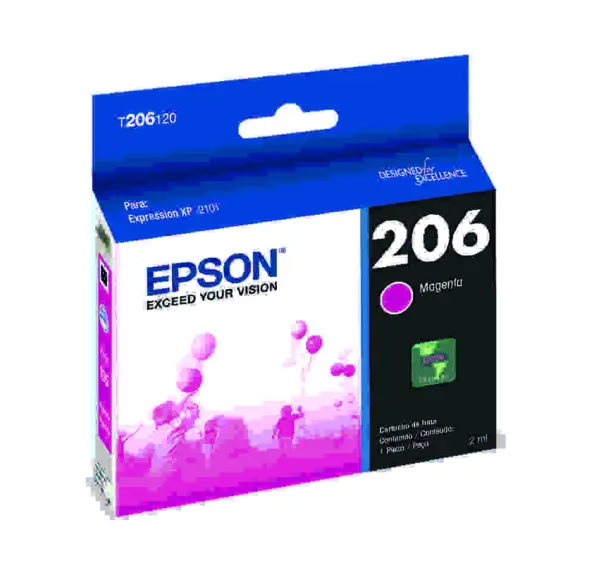 Cartucho EPSON T206320-AL - Magenta, Epson, Cartucho