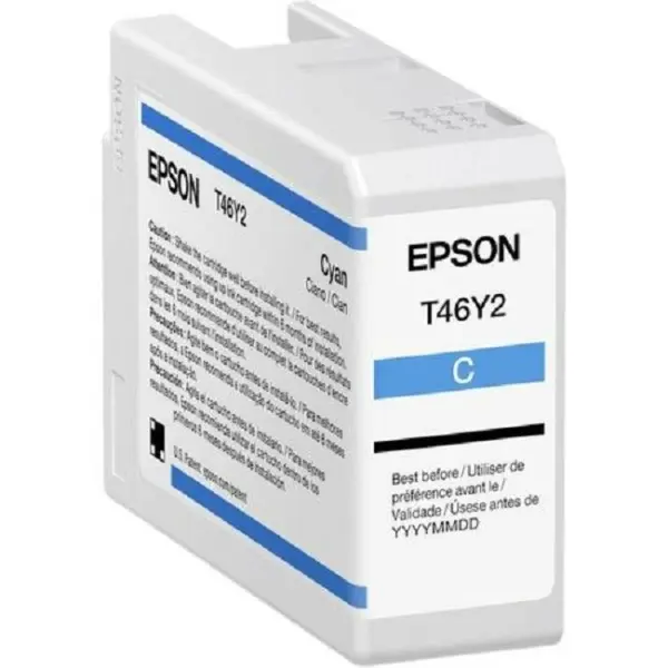 Cartucho Epson Pro10 T46Y200 Tinta UltraChrome Cyan 50ML Compatible para SureColor P900 -