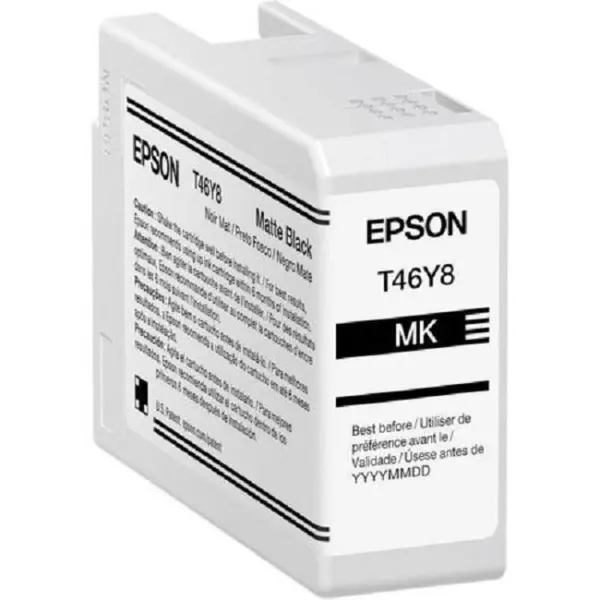 Cartucho Epson Pro10 T46Y800 Tinta UltraChrome Matte Black 50ML Compatible para SureColor P900 -