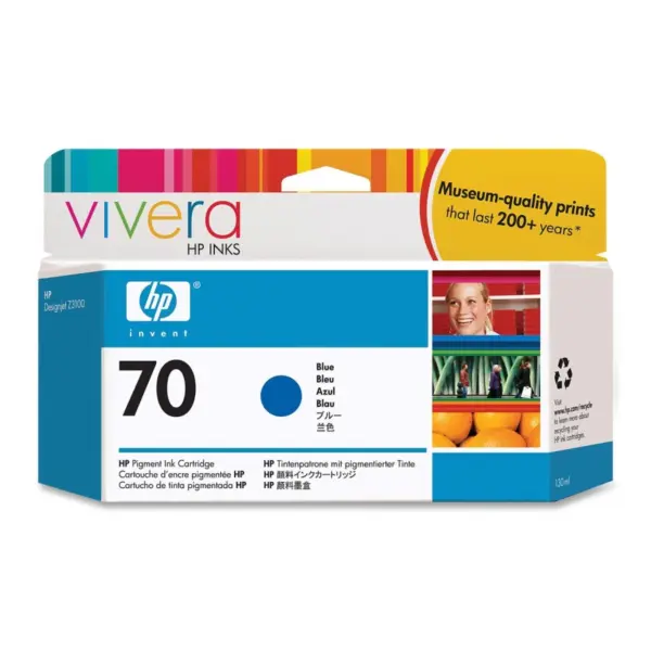 Tinta HP 70 - C9458A, Azul 130ml