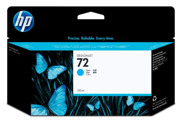 Tinta HP 72 - C9371A, Cian 130ml