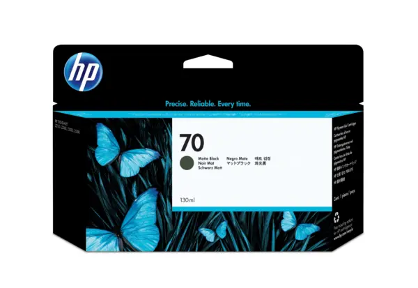 Tinta HP 70 - C9448A, Negro Mate 130ml