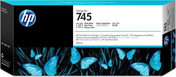 Tinta HP 745 - F9K04A, Negro Fotográfico 300ml
