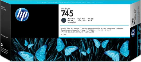 Tinta HP 745 - F9K05A, Negro Mate 300ml