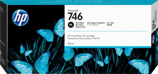 Tinta HP 746 - P2V82A, Negro Fotográfico 300ml
