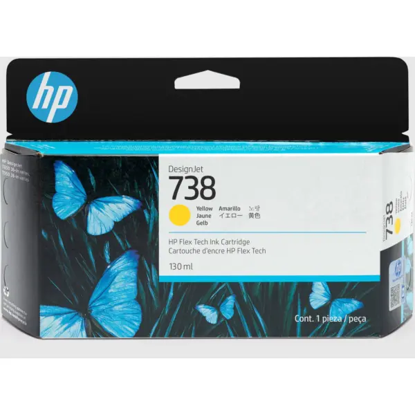 TINTA HP 738 AMARILLO 498N7A 130ML -