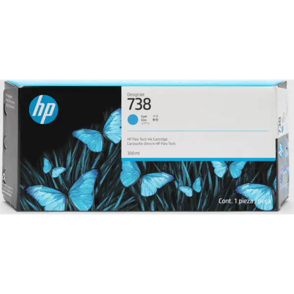 TINTA HP 738 CIAN 676M6A 300ML -