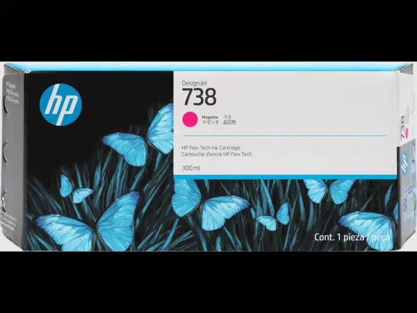 TINTA HP 738 MAGENTA 676M7A 300ML -
