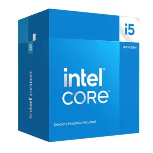 Procesador Intel® Core™ i5-14400F 2.5GHz - 10 núcleos, LGA 1700, 20 MB Smart Cache con disipador.(REQUIERE TARJETA DE VIDEO. MOTHERBOARD CHIPSET 600 - 700)