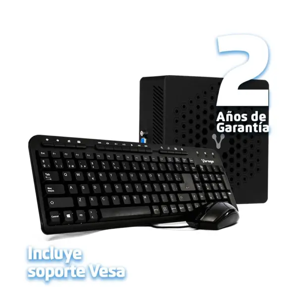 COMPUTADORA VORAGO MINIBAY INTEL Core I3 1215U 8GB 250GB M.2 VGA 2XHDMI WIFI BT USB 3.0 WIN TRIAL -