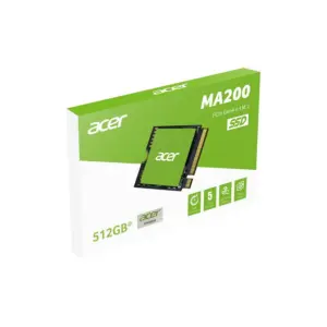 SSD ACER MA200 - 512 GB, M.2 PCIe Gen4, 5200 MB/s, 4700 MB/s
