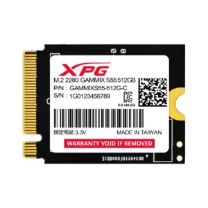 Unidad de Estado Sólido XPG GAMMIX S55 512GB PCIe Gen4 x4 M.2 2230 - SGAMMIXS55-512G-C