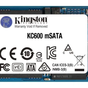 UNIDAD DE ESTADO SOLIDO KINGSTON KC600 256GB MSATA R. 550MB/S W.500MB/S -