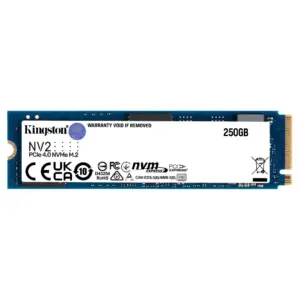UNIDAD DE ESTADO SOLIDO KINGSTON NV2 250GB M.2 2280 NVME PCIE GEN 4X4 R.3000MB/S W.1300MB/S -