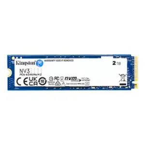 UNIDAD DE ESTADO SOLIDO KINGSTON NV3 2TB M.2 2280 NVME PCIE GEN 4X4 R.6000MB/S W.5000MB/S -