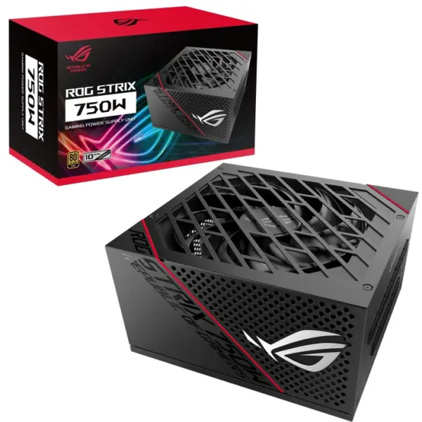 Fuente de Poder ASUS ROG-STRIX-750G - Negro