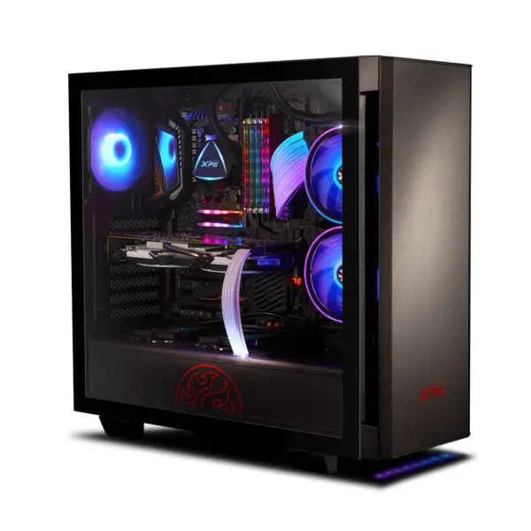 Gabinete XPG Invader Black  Cristal Templado  ATX USB 3.0  Audio HD - Color -negri -