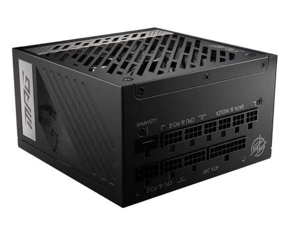 Fuente de Poder MSI MPG A1000G PCIE5 - Color Negro, Compatible con Tarjetas RTX Serie 40