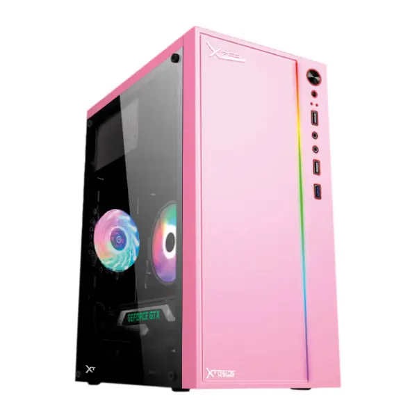 Gabinete Gamer Xzeal Rosa XST100. XSCGXT0P -