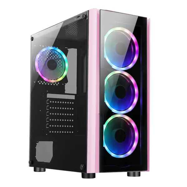 Gabinete XZEAL XZ110-1 ROSA. XZCGB12P. -