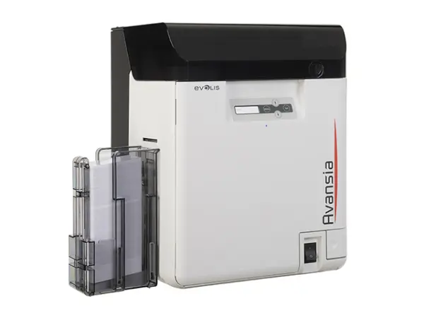 Impresora EVOLIS AV1H0000BD - Sublimación de tinta/Transferencia térmica por resina, 144 tarjeta/h, LCD