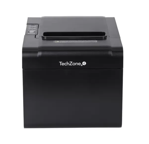 Impresora termica TechZone TZBE102 de 80mm - vel de 250mm/s, 203 DPI´s, USB-SERIAL-RJ45-RJ11, cortador automatico, 1 año de garantía