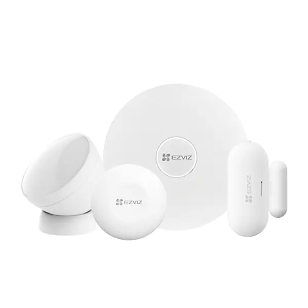 Kit de Alarma Inalámbrico (CS-B1) / Incluye: 1 Hub - 1 Sensor PIR, 1 Contacto Magnético y 1 Smart Botón